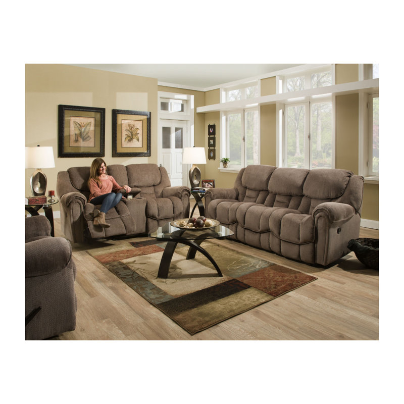 Fauteuil inclinable rembourré Sadonia, Brun clair