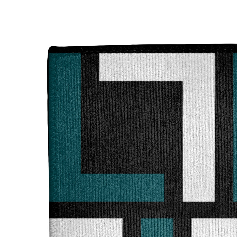 Geometric Indoor Rug, Rectangle 2' x 3'