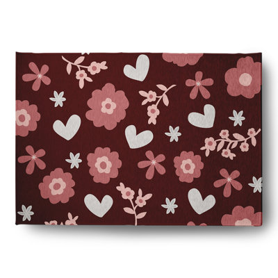Jaddo Chenille Floral Indoor Rug