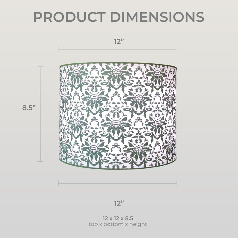 Abat-jour rigide à 2 côtés Royal Designs - 2 po, 12 po x 12 po x 8,5 po