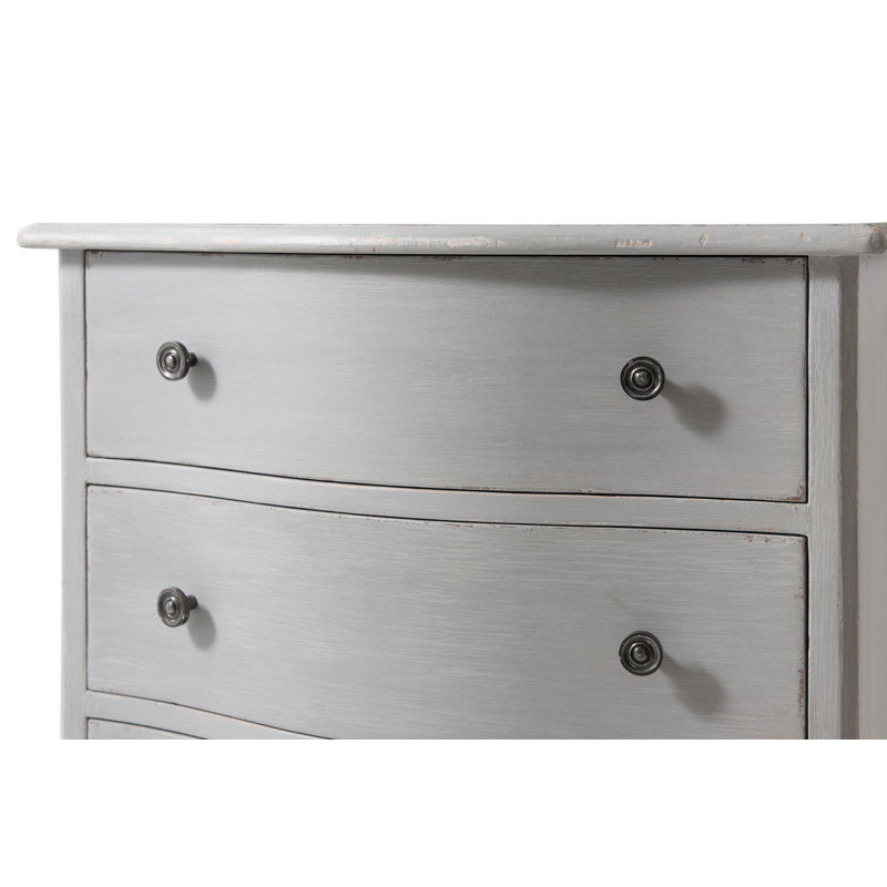 Tavel 3 - Drawer Solid Wood Nightstand, Elsa