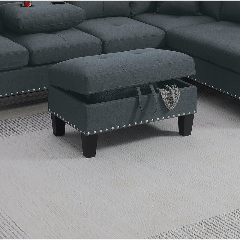 Ensemble de canapé modulaire 3 pièces Living Room Furniture, Gris anthracite