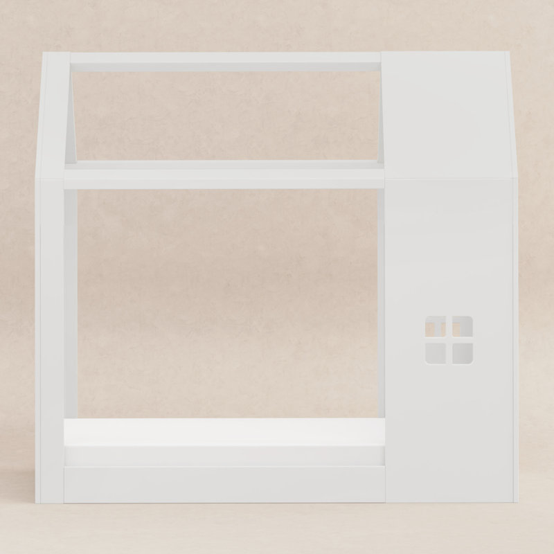 Uchi Montessori-Inspired House Twin Bed, Twin, White