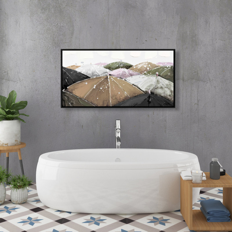 Spring showers - 24"x48" Framed canvas