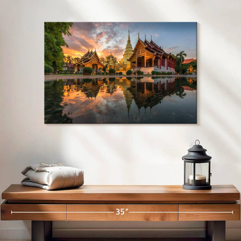 Bouddha Adella Wat Phra Singh, H 16 po x l 24 po
