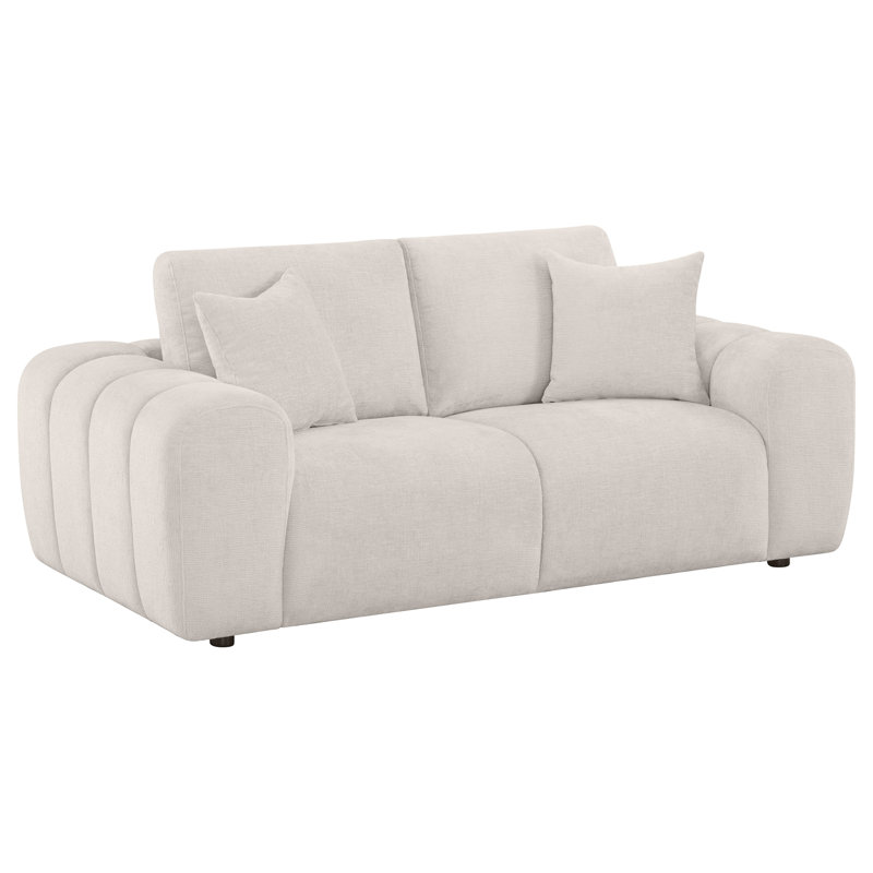 Upholstered Wide Arm Loveseat
