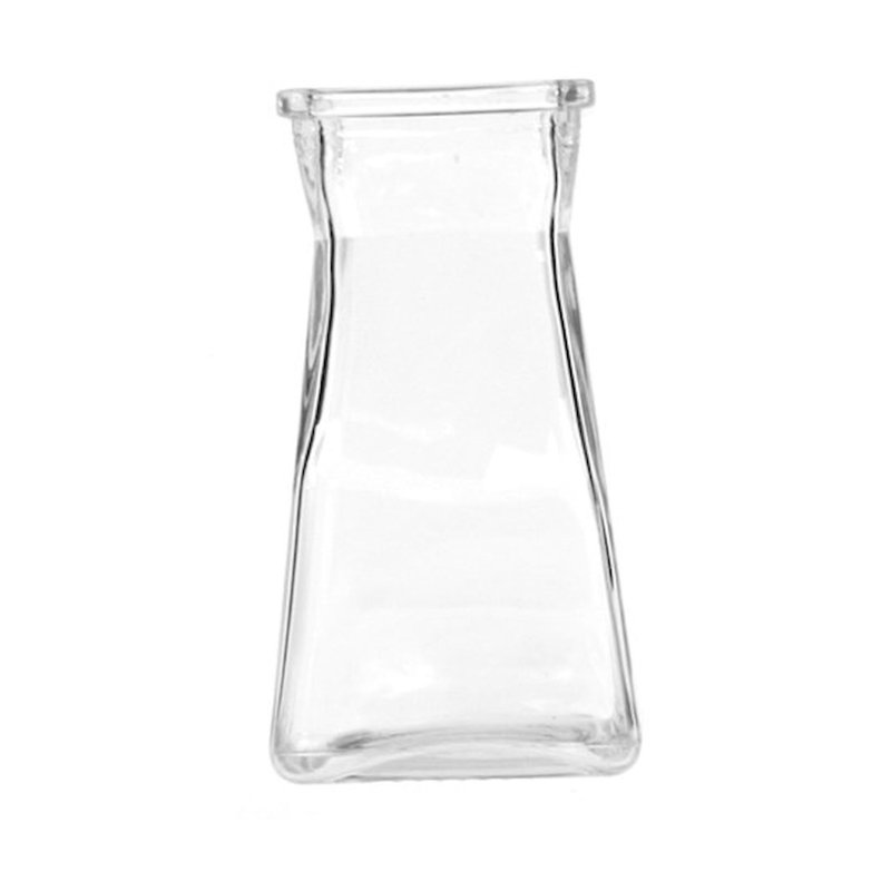 Glass Table Vase, 6.75" H x 2.75" W x 2.75" D