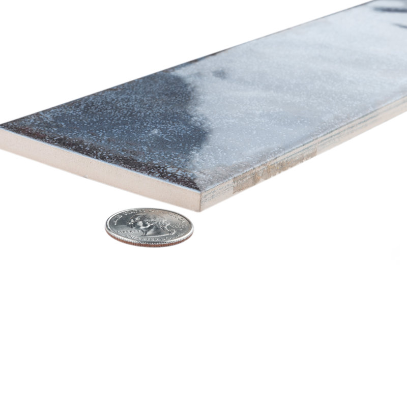 Luca 3" x 12" Ceramic Tile, Blue