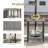 Outdoor Wicker Side Table, All Weather Rattan Small Patio Table Square End Table For Pool Balcony Deck Porch Lawn Backyard-514630497-514630557