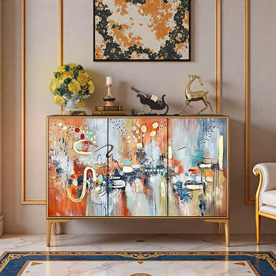 French Style Light Luxury Painted Sideboard