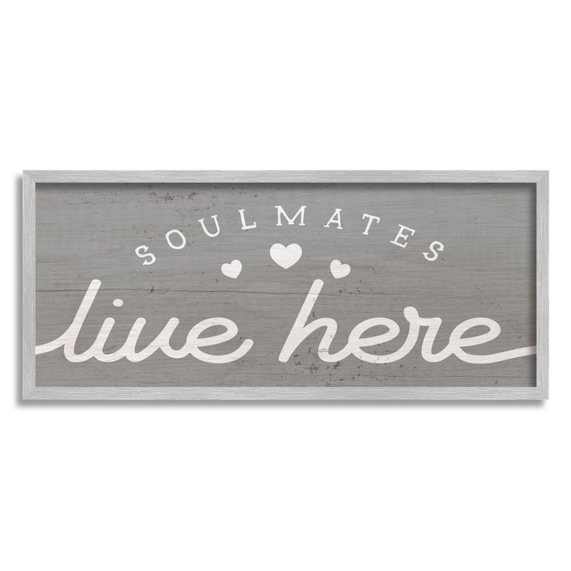 «Soulouses Live Here», inspiration romantique, Estampe numérique Farmhouse, H 13 po x l 30 po