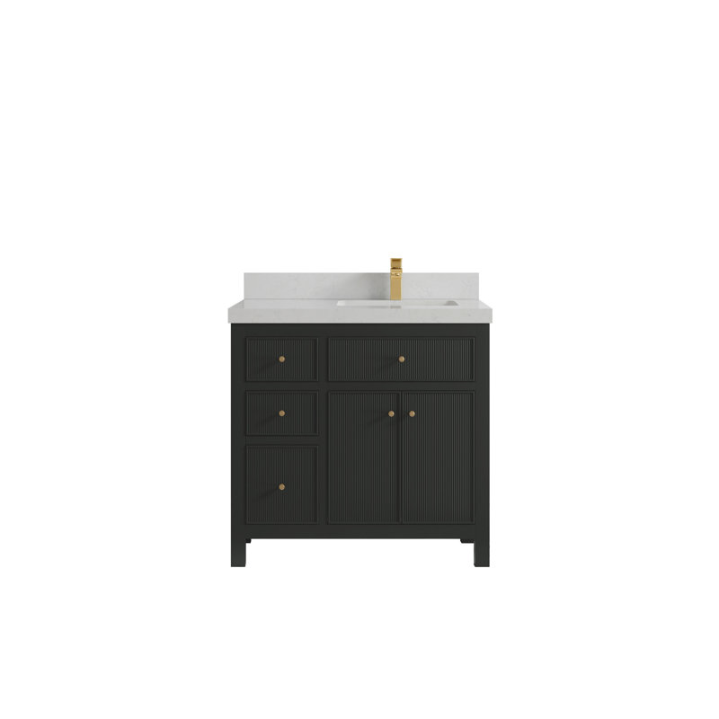 Sonoma 36 po X P 22 po De salle de bain Quartz, 2 PO – Piatra gris, Alabaster