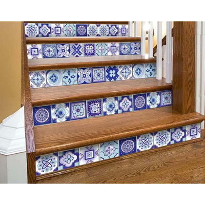 Carreau de mosaïque auto-adhésif en vinyle 4 po x 4 po