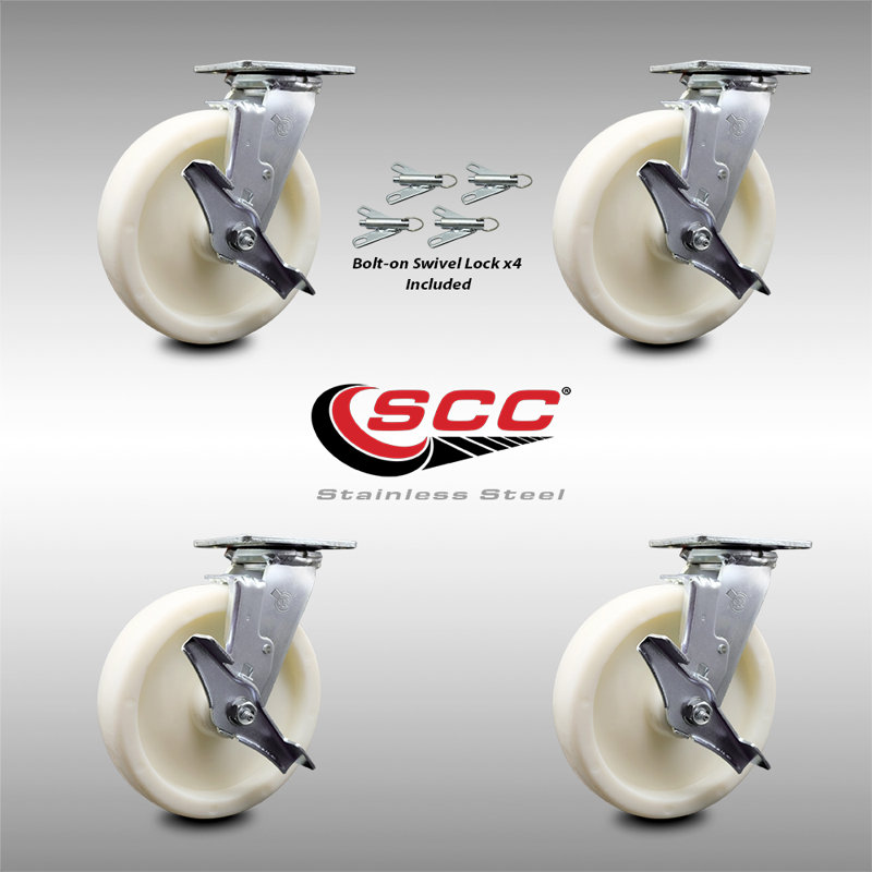 Stainless Steel Nylon Caster