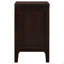 Table de chevet rectangulaire à 2 tiroirs Garrett Cappuccino