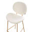 Luana Upholstered Counter Stool with Metal Frame-121394623