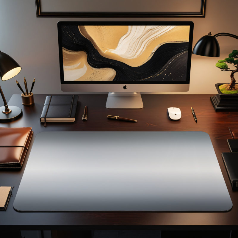 Polyester Desk Pad, 14.4x12.1