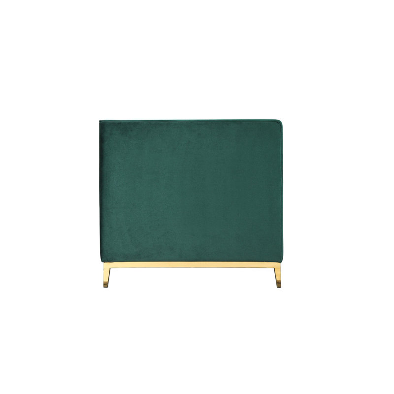 Connie Velvet Armchair, Green Velvet