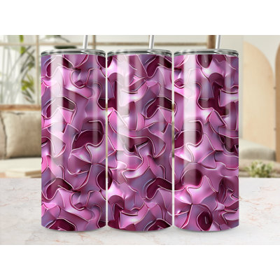 Choose Handmade Tumblers 591 mL Vacuum Insulated Stainless Steel (18/8) Travel Tumbler with Straw