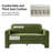 Werts 59.5" Modern Curved Chenille Loveseat Sofa-2035809731