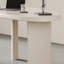 Bureaux blancs ovales en bois massif-108511069