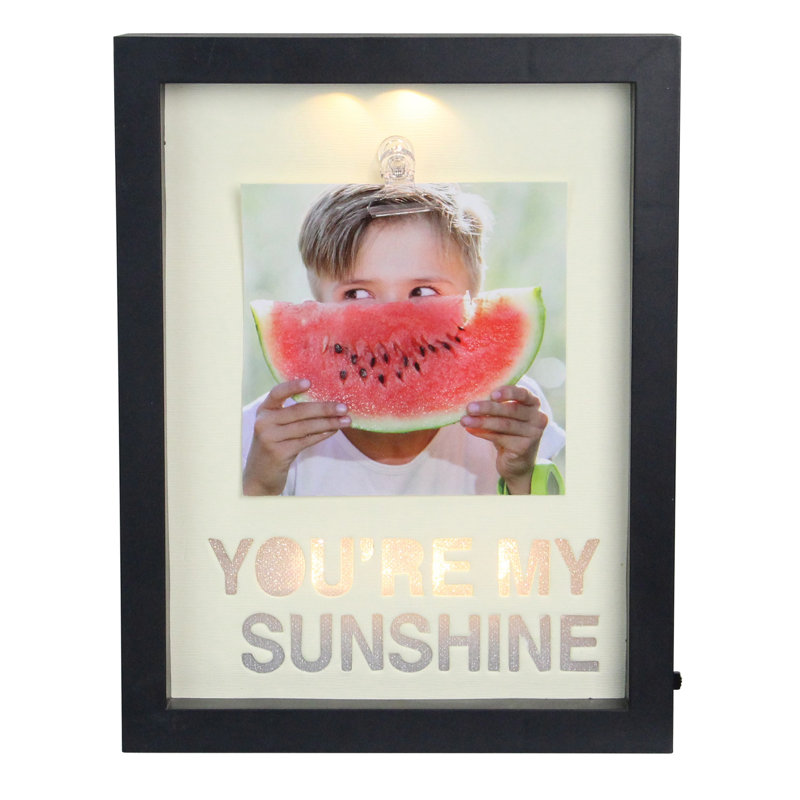 Black Beveled Shadow Box Picture Frame
