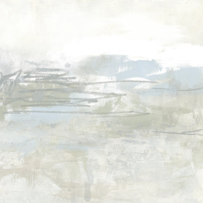 Neutral Abstract Valley II by June Erica Vess - Wrapped Canvas Print