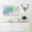 Gentle Rainbow Wonders In Abstract - Wrapped Canvas Painting-55315280