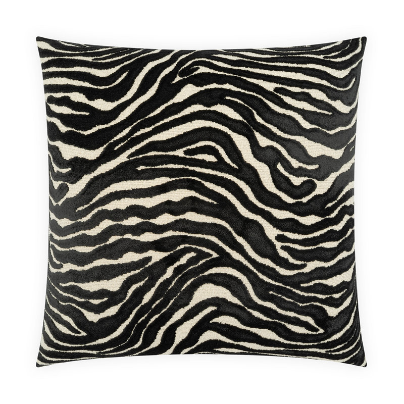 Coussin décoratif Savile, Onyx, Carré 20 po