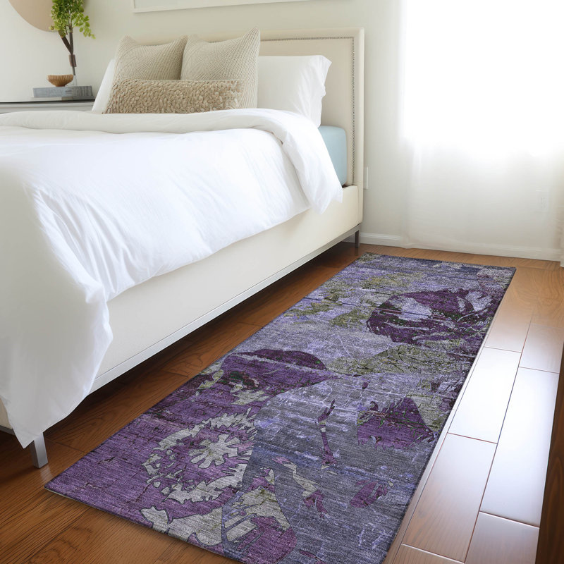 Tapis intérieur / extérieur Oatfield avec envers antidérapant, Tapis de couloir 2 pi 3 po x 7 pi 6 po
