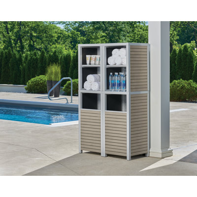 Travira 42.5 " W Plastic Shelving Unit