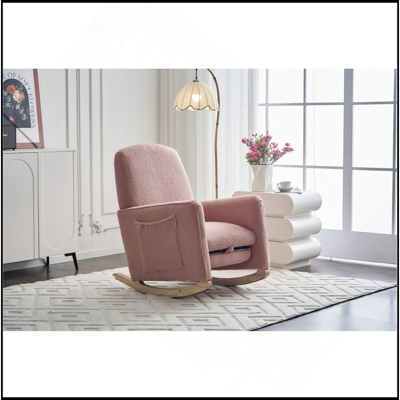 Chaise berçante Teddy, Rose