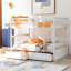 Lit double superposé double avec tiroirs de rangement en bois de pin massif pour la chambre à coucher-173286156-173286159