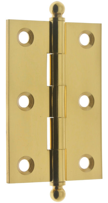 Solid Brass Mortise Hinge, Polished Brass