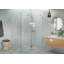 Halo 60 in. x 48 in. x 78 in. 90-degree Fully Frameless Glass Hinged Shower Enclosure-1911955231