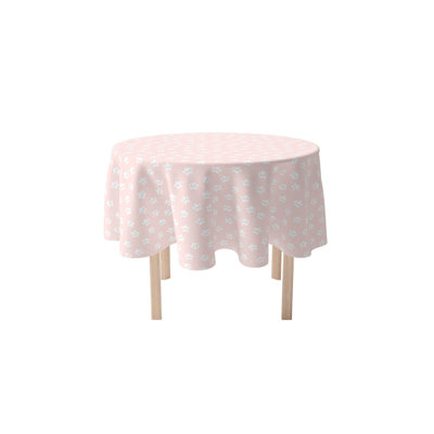 Round Cotton Twill Tablecloth