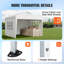 Pop Up Canopy 10 FT Pop Up Gazebo Tent with 3 Sidewalls & 2 Windows-1554896002
