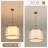 5-Light Modern Farmhouse Chandelier With Off-White Fabric Shade
