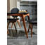 Chaise d'appoint revêtue de lin King Louis-686929147