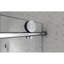 4876 nickel brossé sans cadre, une porte de douche fixe et une porte décalée, grandes poulies 70 SM 304 SUS avec fonction de fermeture douce réglable, avec nettoyage facile à utiliser et poignée anti-déflagrante-124947161