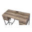 Desirre Rustic Finish Writing Desk With USB Port, Combining Modern Functionality And Aesthetic Appeal For Home Office Use