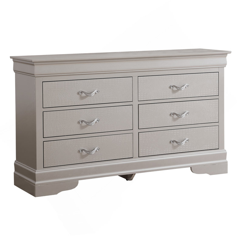 Commode Lorana G6500-D, argent champagne, Champagne