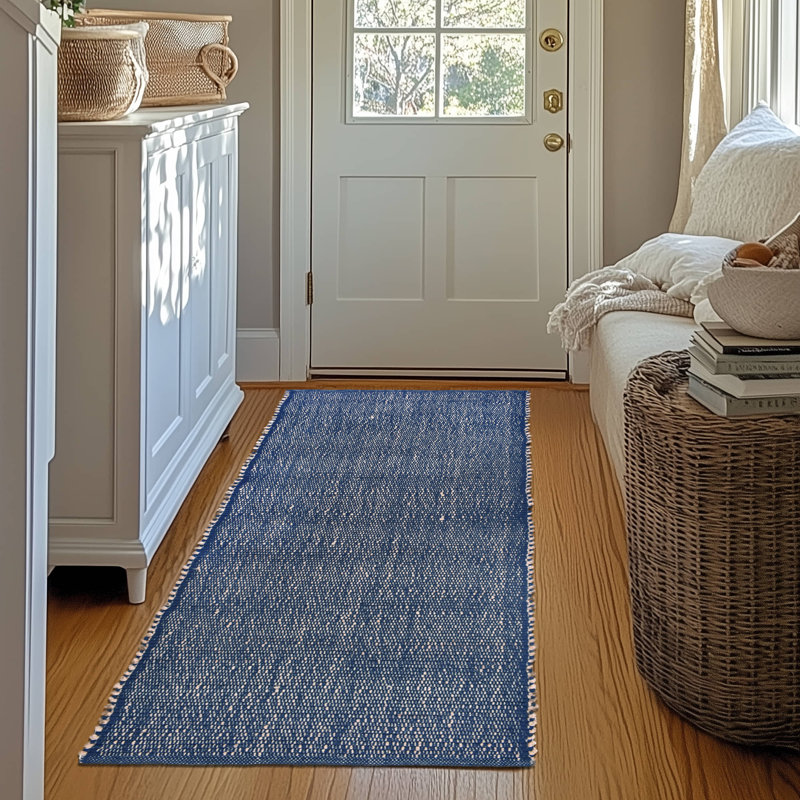 Colston Jute and Cotton Braided Farmhouse Rug, Runner 2' x 6'