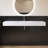 60'' Wall Mounted Bathroom Sink Solid Surface Vessel Sink With Faucet Hole