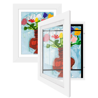 White Picture Frame with Mat