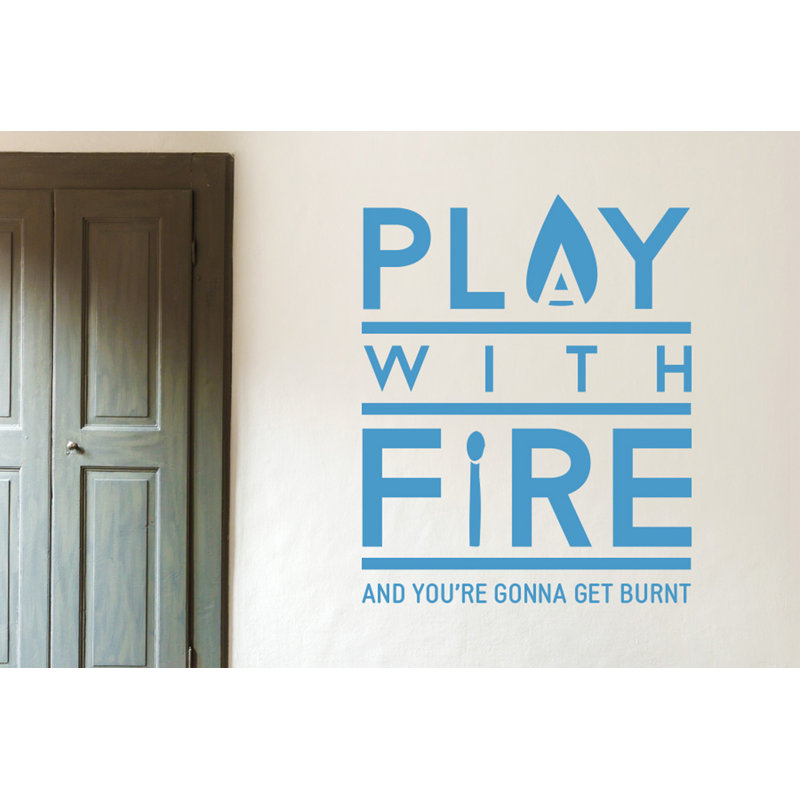 Wall Decal, Blue, Large