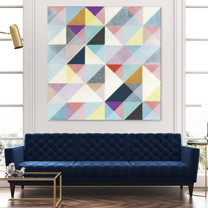 " Moderno I " by Jodi Fuchs Painting Print, 72'' H x 72'' W x 1.5'' D