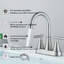 2-handle Bathroom Faucet with Drain Assembly