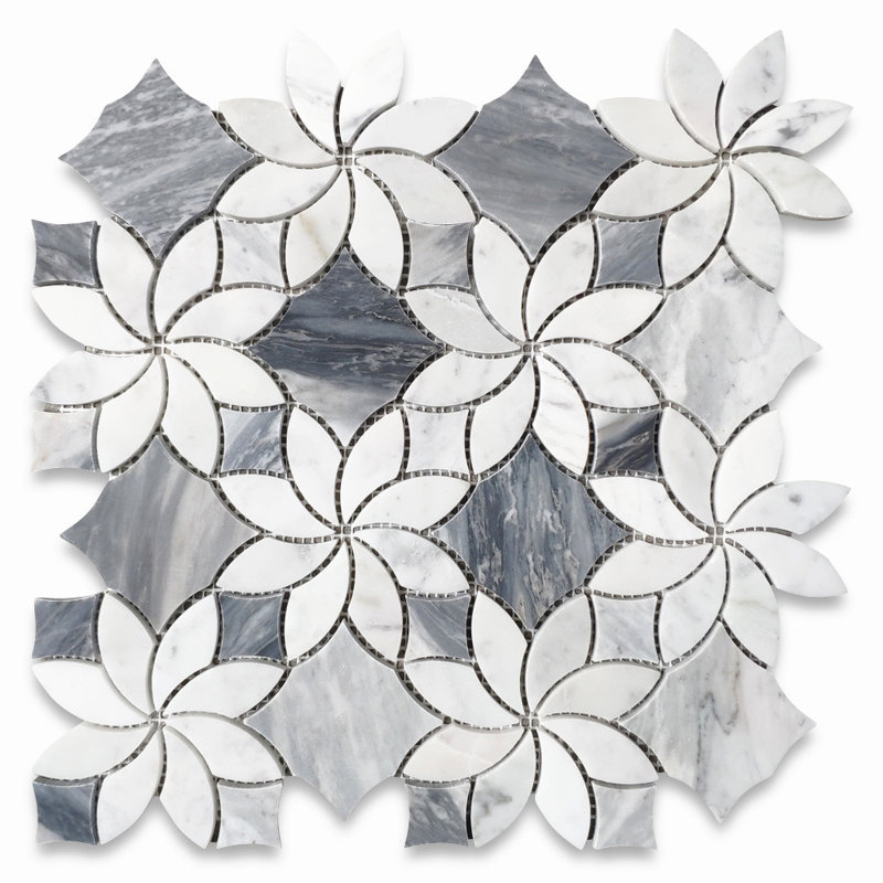 12" x 12" Marble Novelty Mosaic Wall & Floor Tile