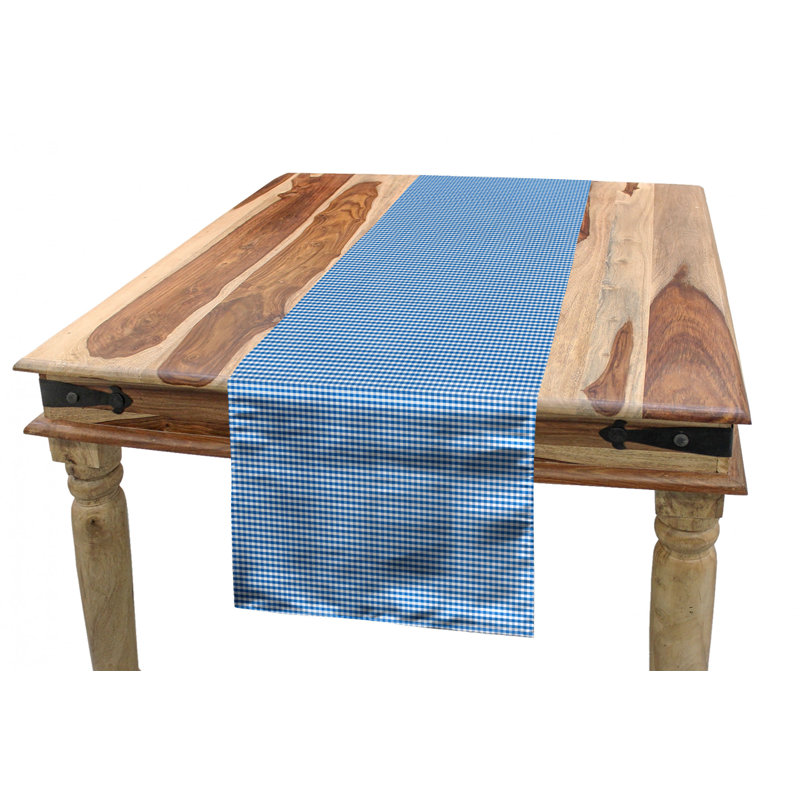 Geometric Table Runner, 16'' D x 120'' L, Blue